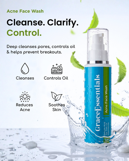 BioClarity Acne Face Wash Salicylic Acid + Tea Tree + Niacinamide