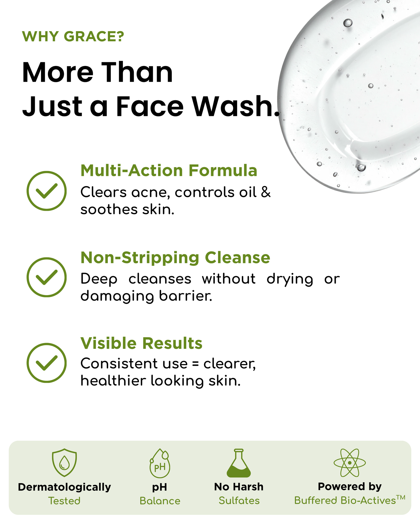 BioClarity Acne Face Wash Salicylic Acid + Tea Tree + Niacinamide