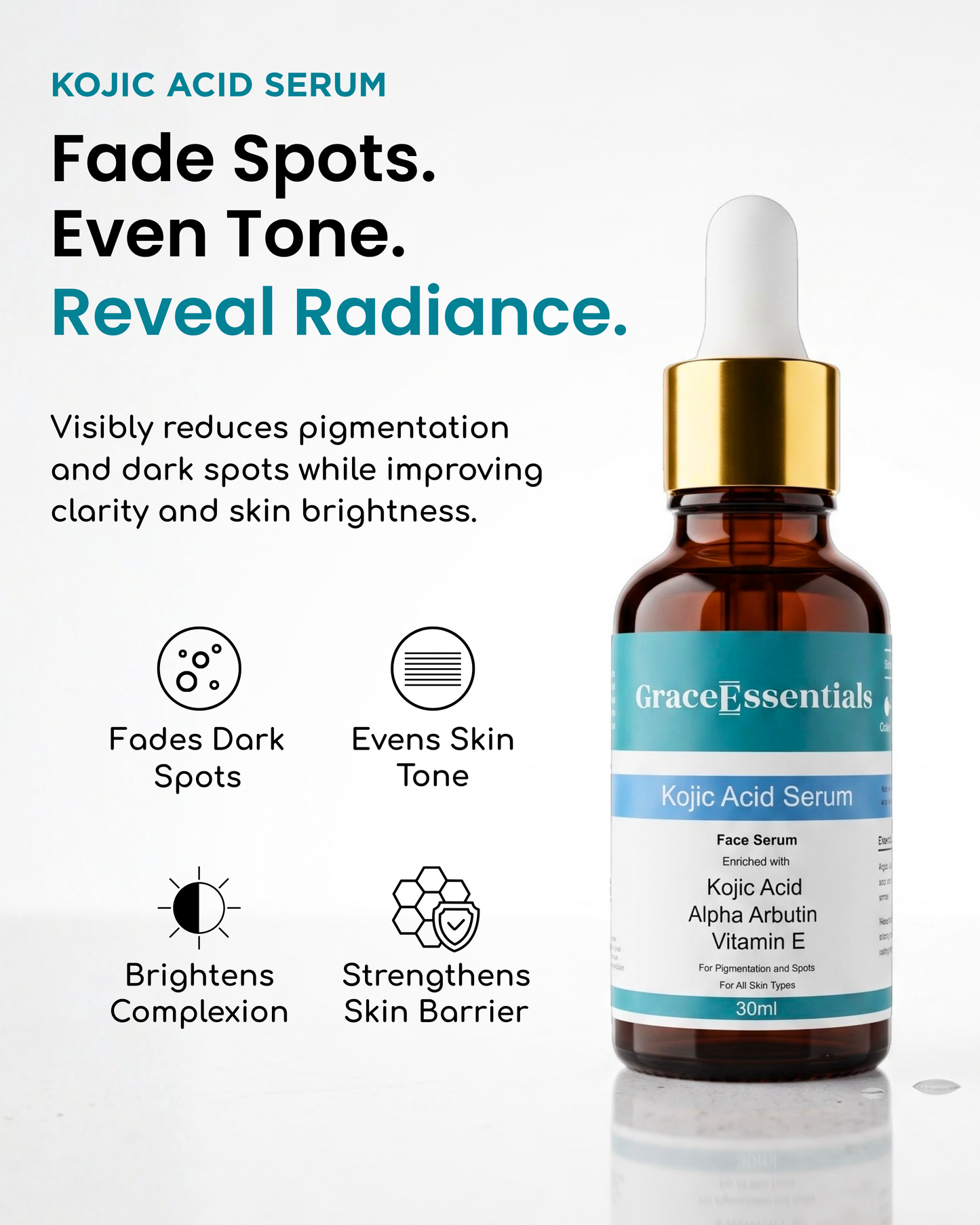 SpotFade Kojic Acid + Alpha Arbutin Serum