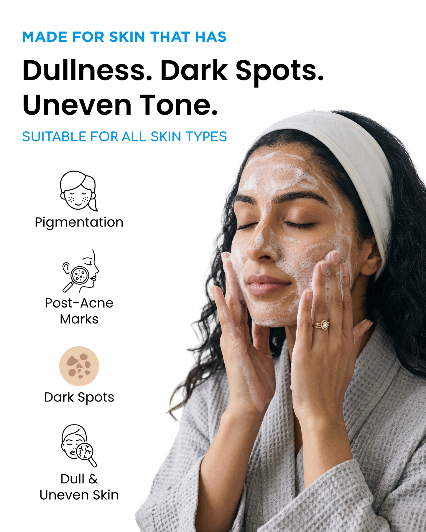 LumiCorrect Brightening Face Wash Kojic Acid + Alpha Arbutin + Niacinamide