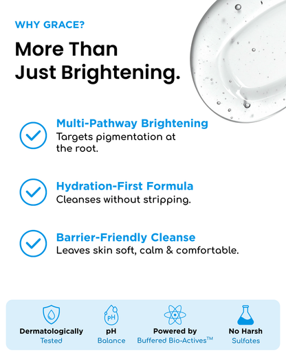 LumiCorrect Brightening Face Wash Kojic Acid + Alpha Arbutin + Niacinamide