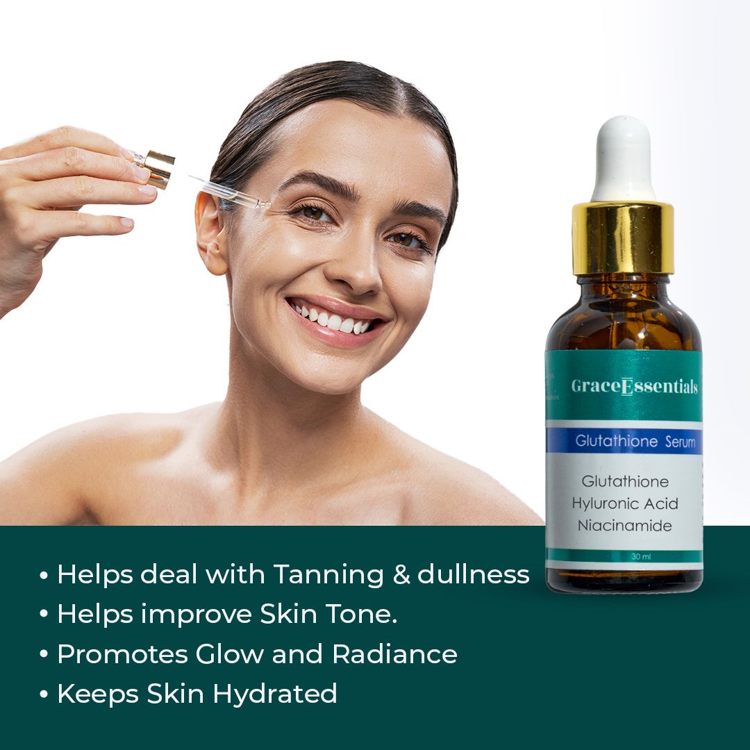 DualGlow Glutathione + Vitamin C Serum 10% Glutathione + 10% Vitamin C GraceEssentials DualGlow Glutathione + Vitamin C Serum 10% Glutathione + 10% Vitamin C GraceEssentials