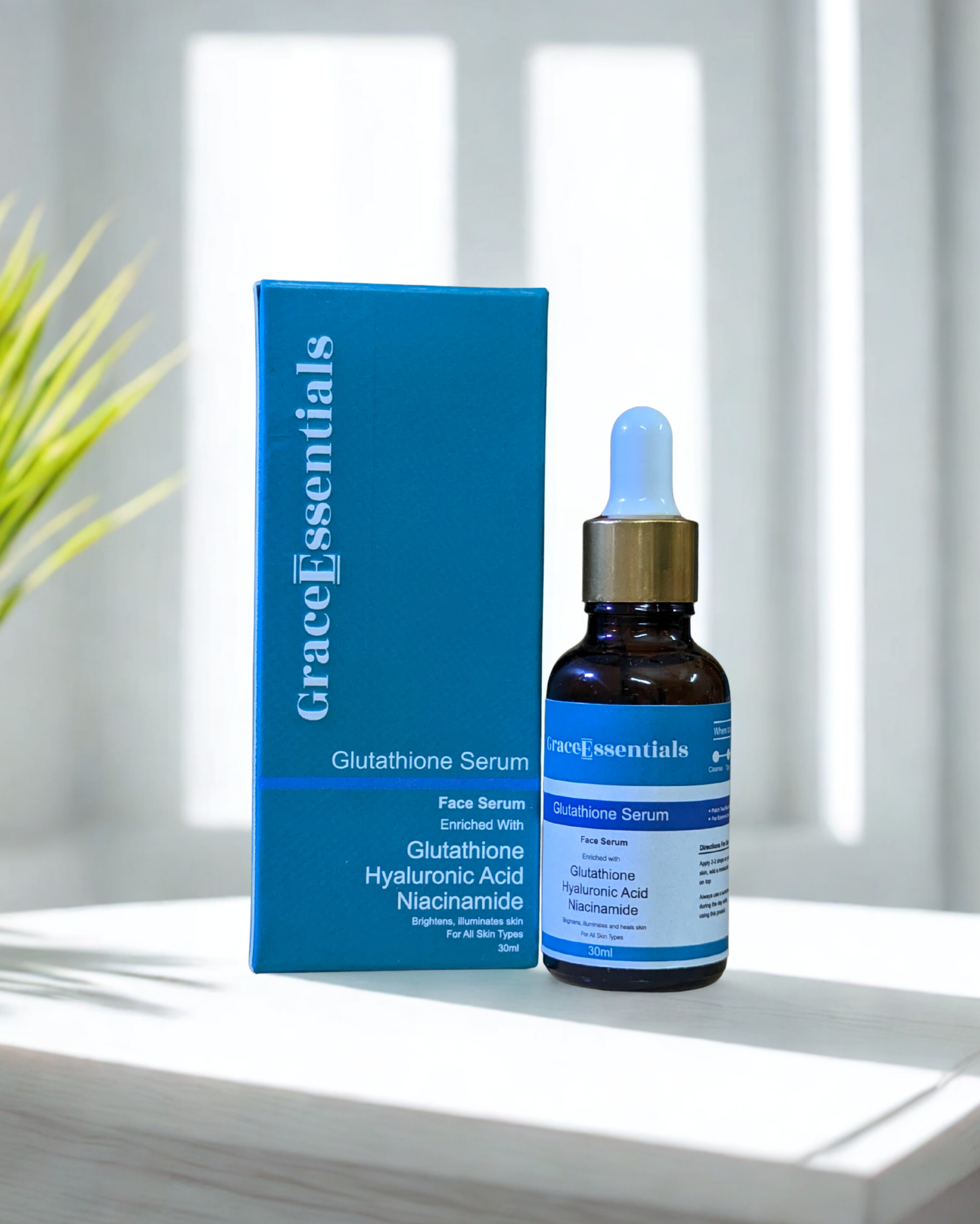 DualGlow Glutathione + Vitamin C Serum 10% Glutathione + 10% Vitamin C + Niacinamide